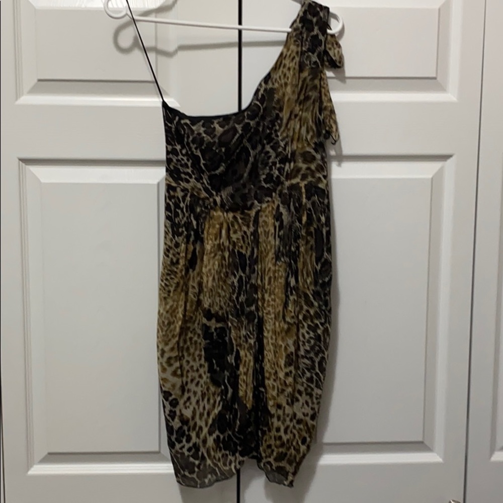 Alice and Olivia Silk One-Shoulder Dress